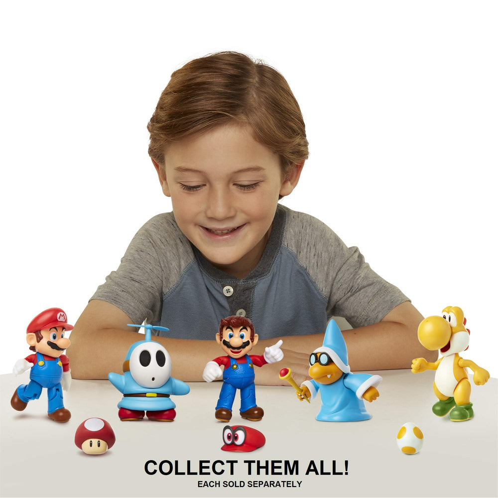 Nintendo Super Mario Magikoopa unboxed with artwork for display inspiration.