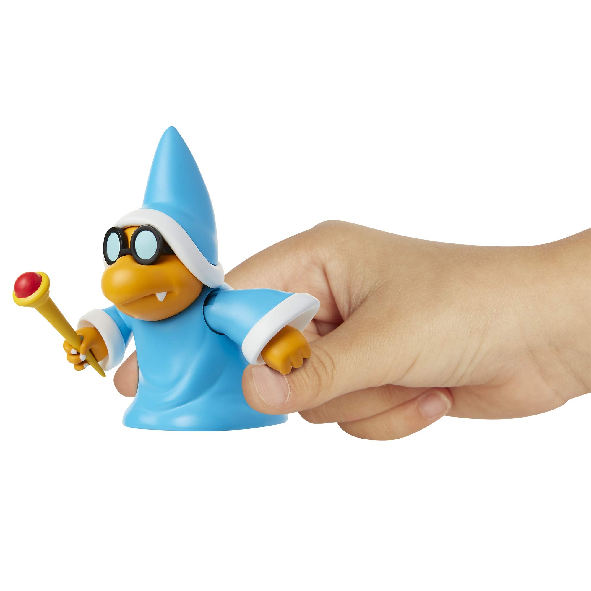 Nintendo Super Mario Magikoopa 4in side view highlighting blue robe detail for collectors.