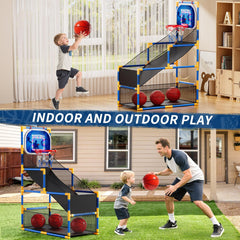 NIPLOOOW four basketballs ready for immediate play and practice.