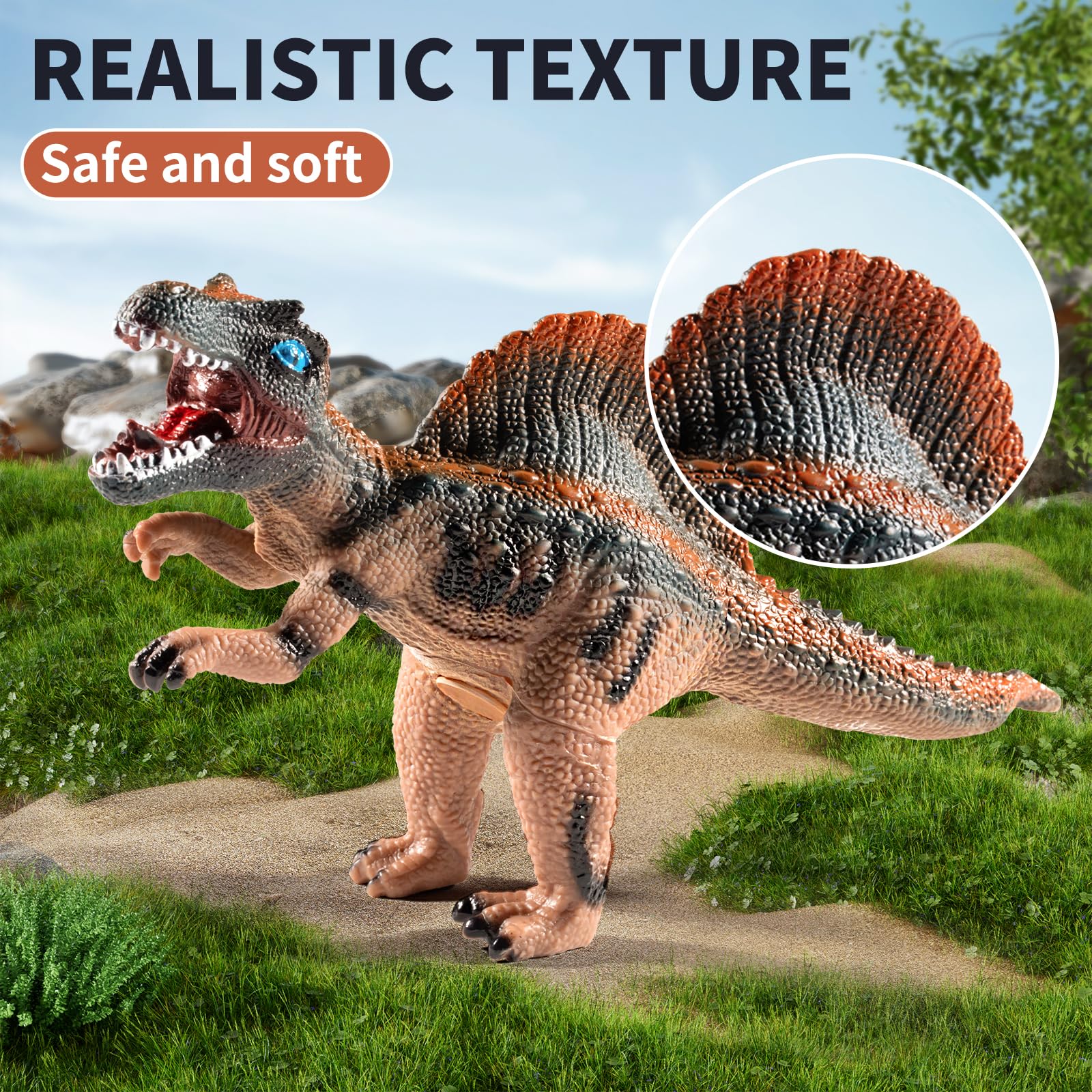 NIPLOOOW Brachiosaurus figure invites dramatic play scenes