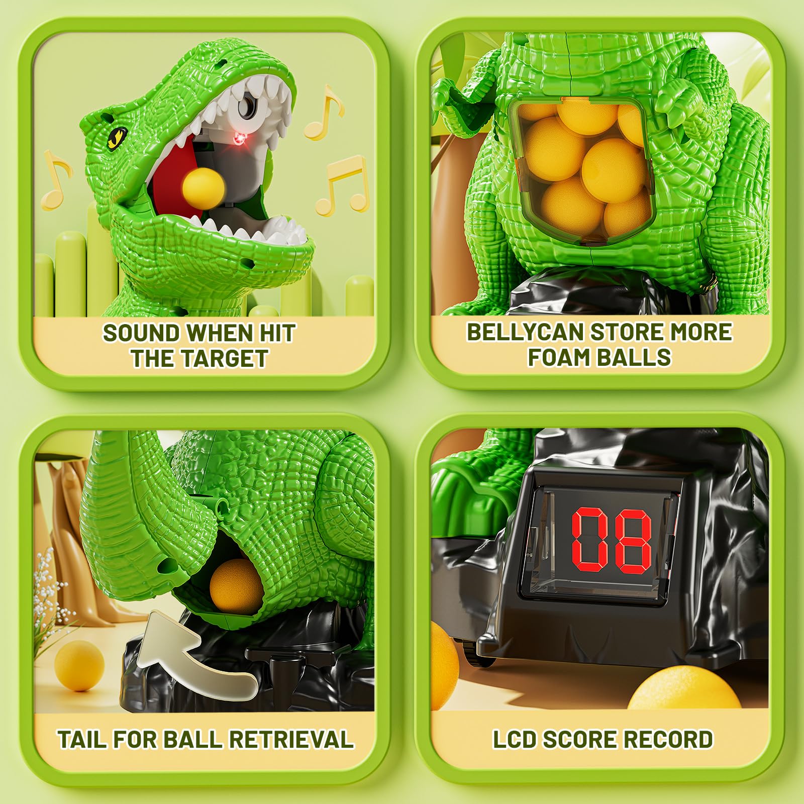 NIPLOOOW Dinosaur glasses set for immersive pretend play sessions