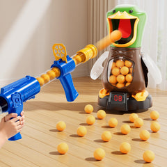 NIPLOOOW duck-target in action, boosting hand-eye coordination for kids.