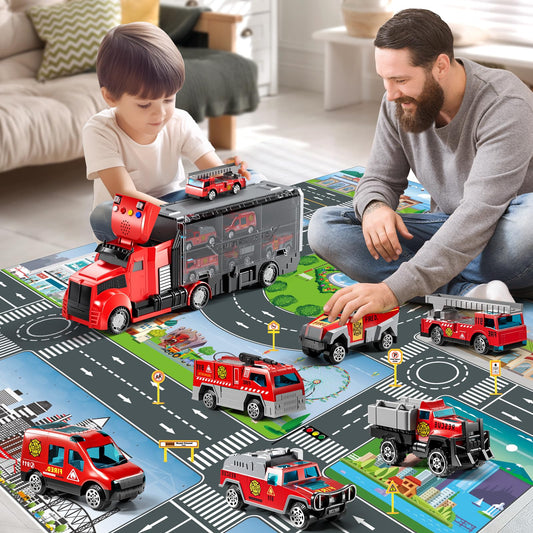 NIPLOOOW carrier truck with sound and lights for exciting play