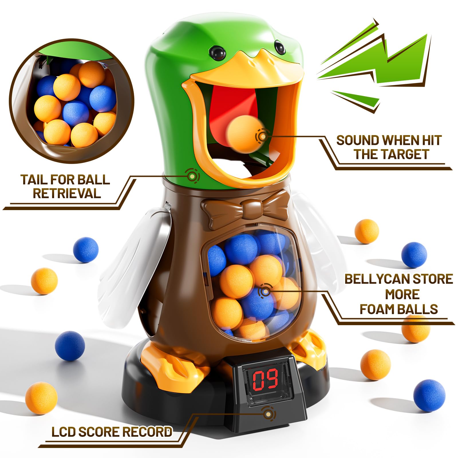 48 EVA foam bullets provide safe, soft targets for kids.