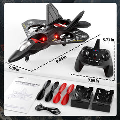 NIPLOOOW foam RC airplane hovering indoors with gravity sensing