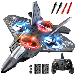 NIPLOOOW foam RC airplane side view, durable indoor/outdoor flight