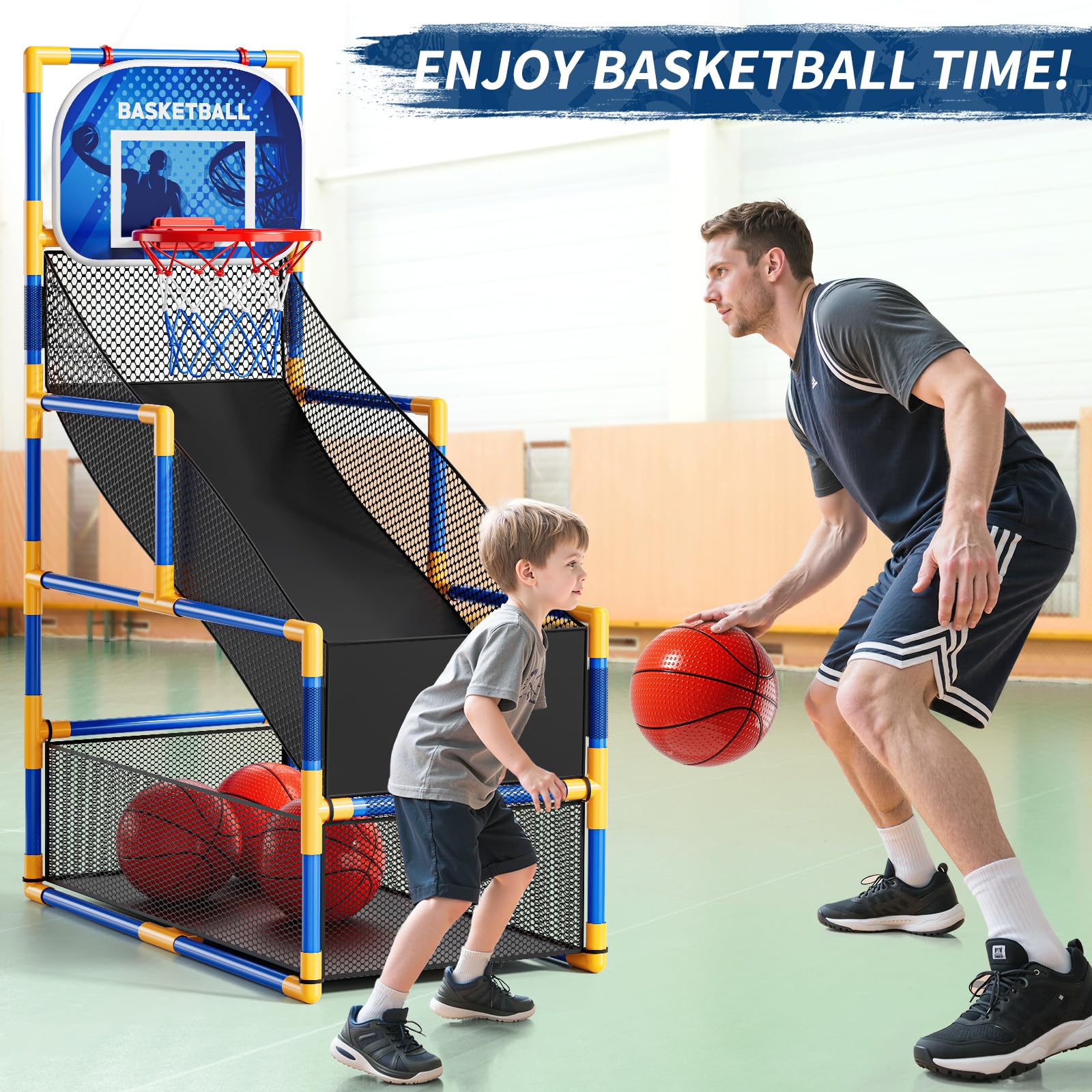 NIPLOOOW Indoor-outdoor versatility makes rainy days or backyard play easy.