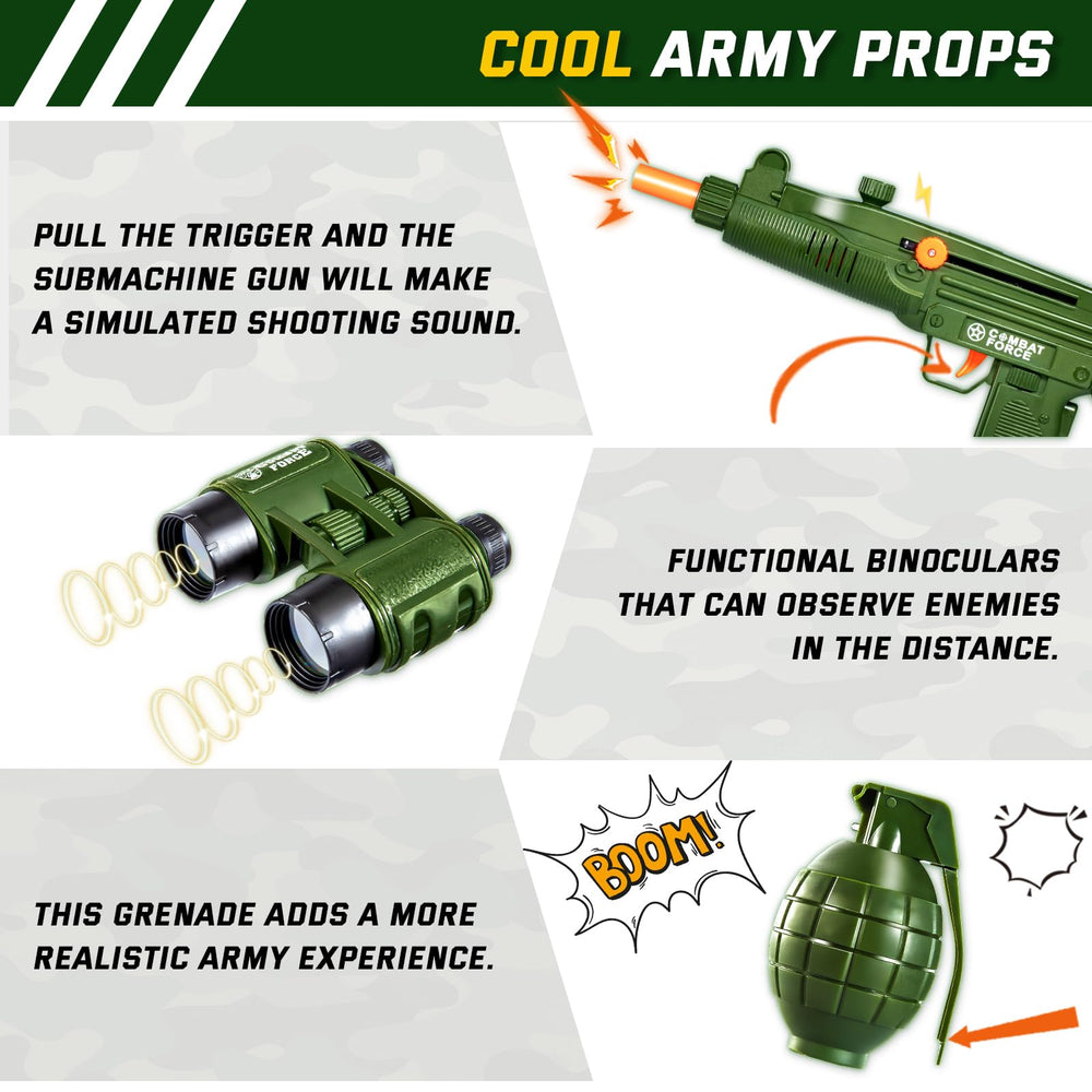 NIPLOOOW Kids Army Costume belt completes the uniform details.