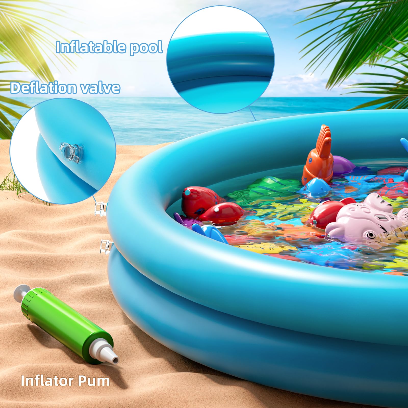 NIPLOOOW kids playing magnetic game invites social play and imaginative pool adventures.