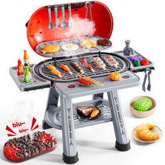 NIPLOOOW Kids two-layer grill playset for expansive pretend cooking adventures.