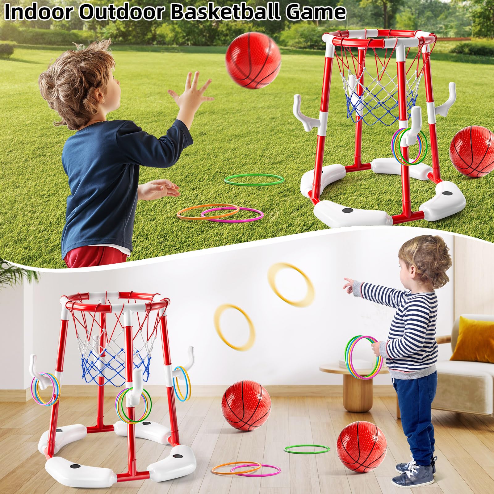 NIPLOOW pool-basketball-balls-pump enables quick family play.