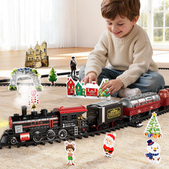 NIPLOOOW train set Christmas-tree display comes alive with motion