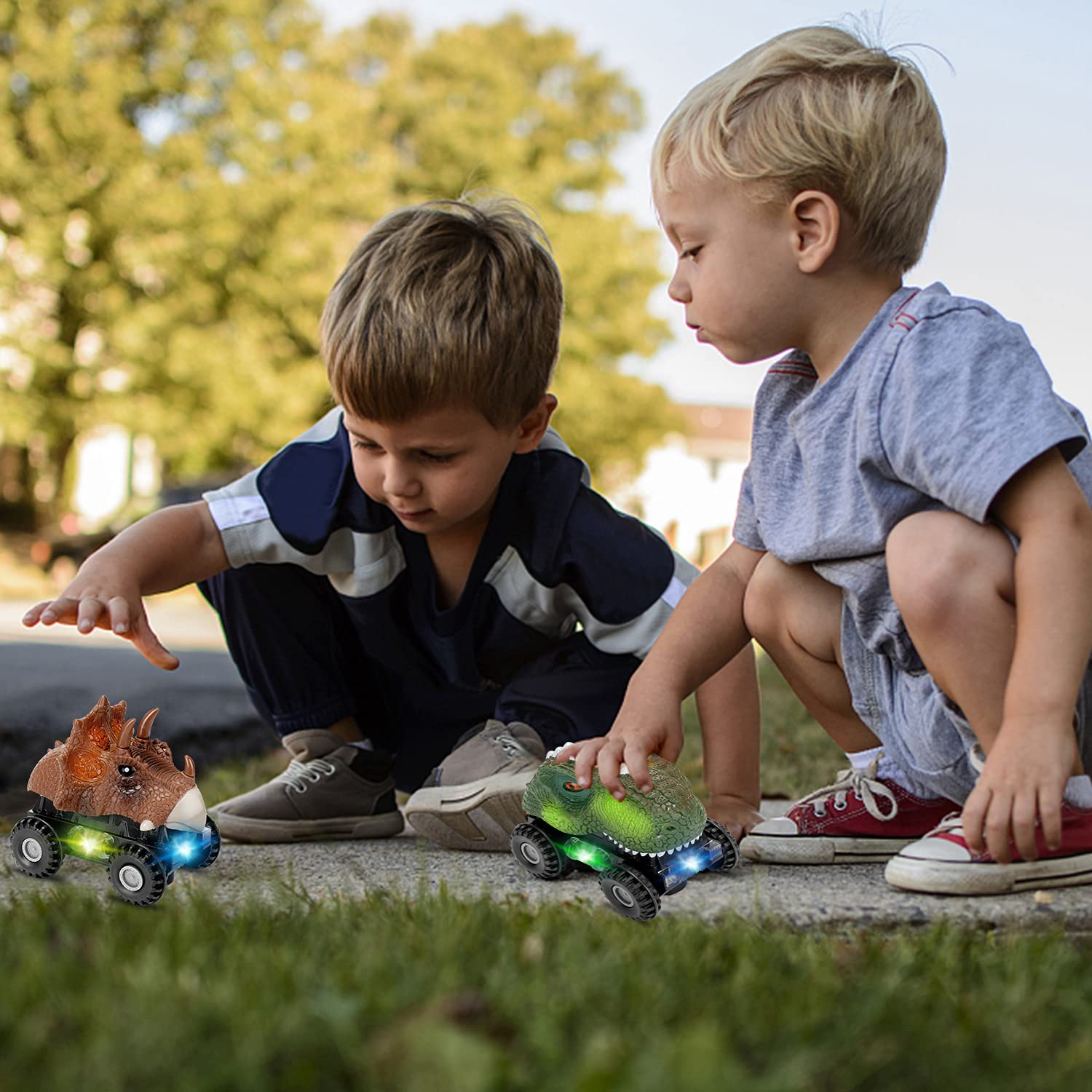 Niskite dinosaur car toy sound design; engaging dinosaur sounds for imaginative play.