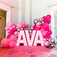 NISOCY pink balloons arch kit: durable natural latex for long-lasting celebration decor