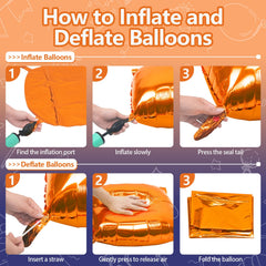 NISOCY square foil balloon wall decor kit for arches and walls