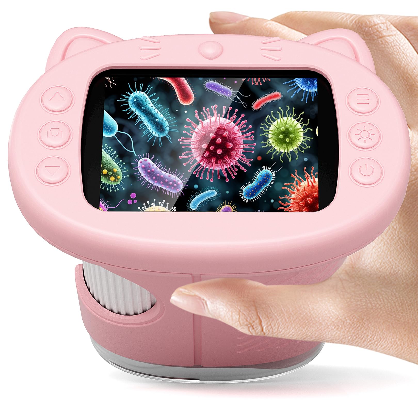 Nisumkey Wonderquest 1000X microscope front view for classroom exploration.