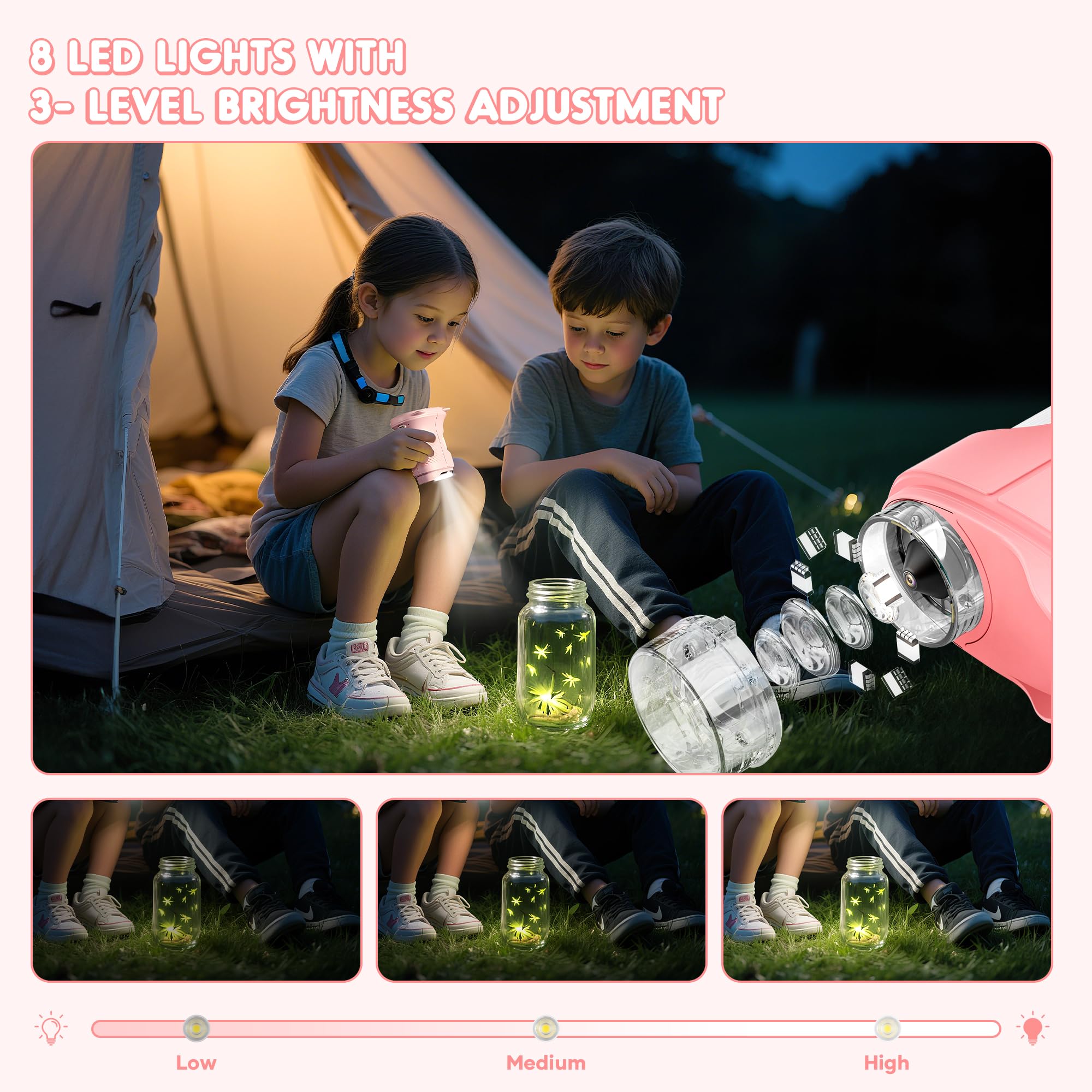 Nisumkey Wonderquest LED lights produce bright samples in any condition.