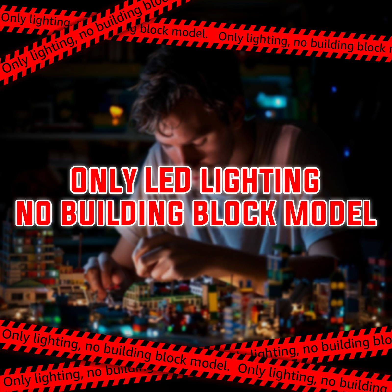 Nitemode LED light kit installed on Lego 21333 Starry Night for even illumination