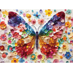 Nitktaia butterfly puzzle 3D design for immersive color challenge