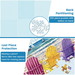 Nitktaia moisture-resistant surface endures spills during lively puzzling sessions.