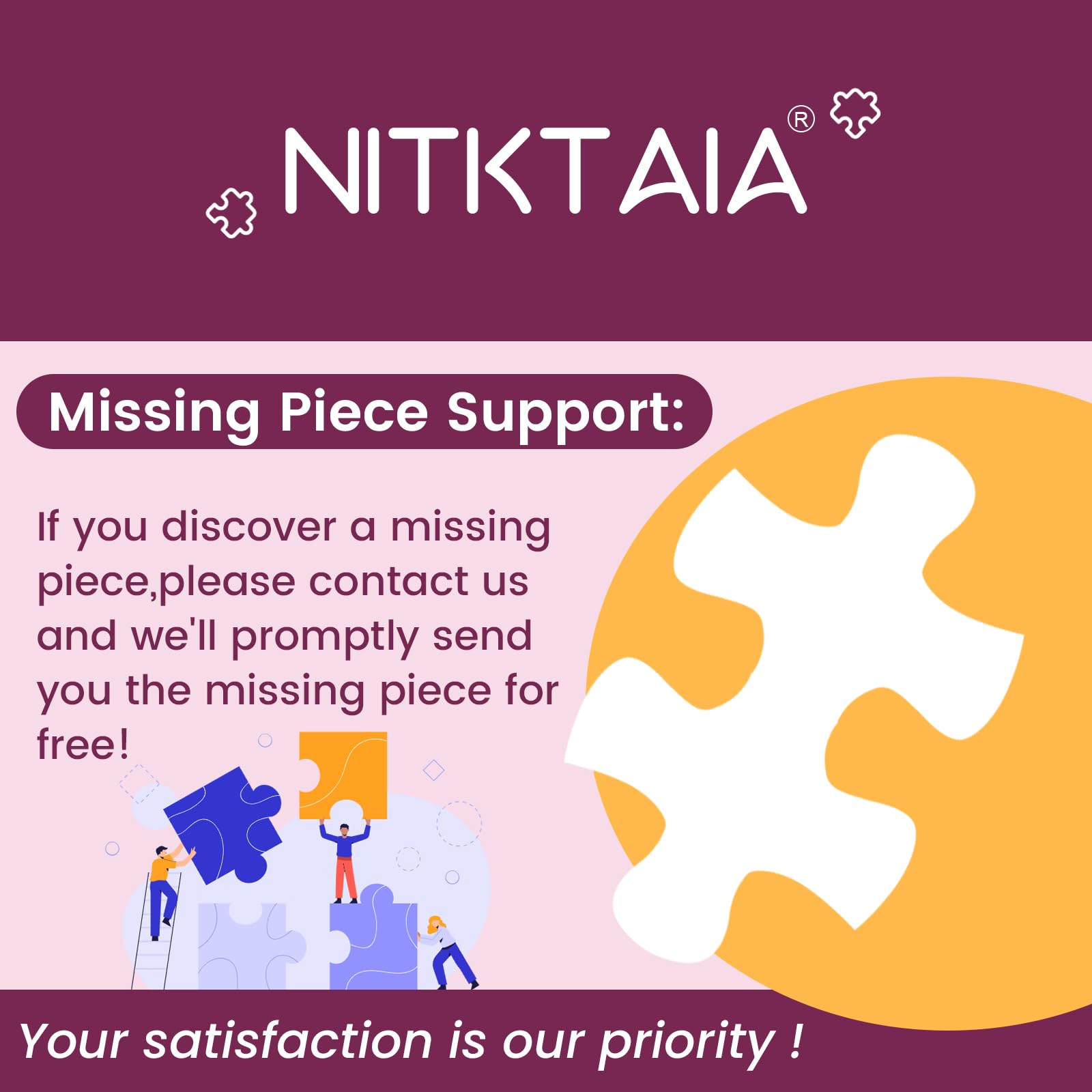 Nitktaia wall-display-ready puzzle ideal for stylish room decor