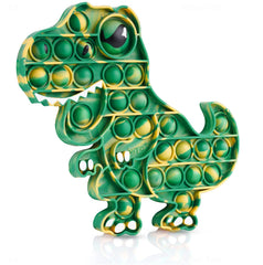 NiToy dinosaur push pop bubble toy front view, calming tactile play.