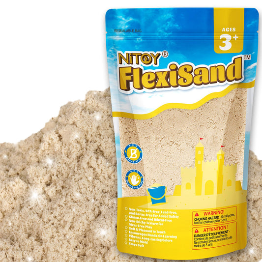 NiToy FlexiSand 2.2lbs large combo pack for endless sensory play and creativity.