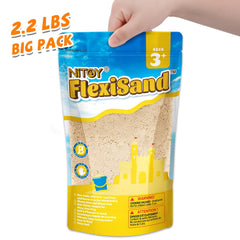 NiToy FlexiSand less mess packaging makes cleanup simple after play.