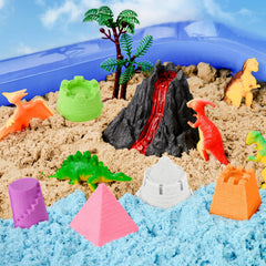 NiToy FlexiSand sturdy packaging keeps play area organized and tidy.