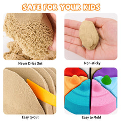 NiToy FlexiSand Safe and Non-Toxic material ensures worry-free playtime.