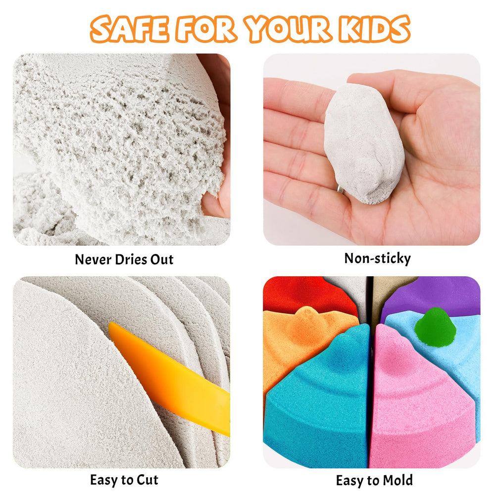 NiToy FlexiSand sensory play sand ready for shaping and squishing.