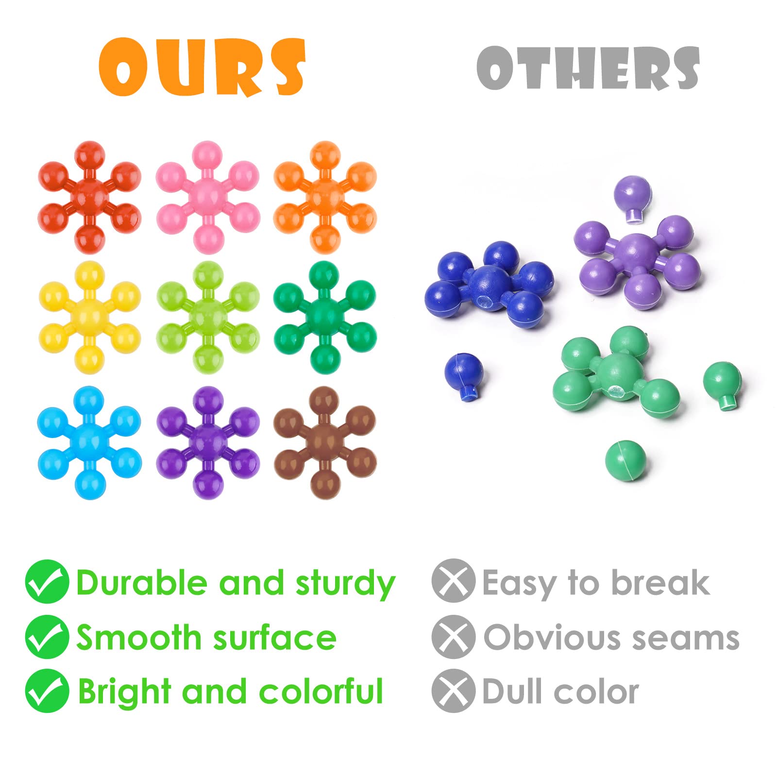 NiToy snowflake blocks for bath-time play and water-friendly building fun