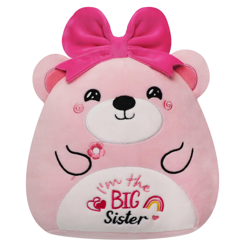 NIUBEHOHO pink big sister bear gift for welcoming a new sibling.