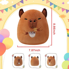 NIUBEHOHO capybara plush gift packaging with mesh bag for gifting