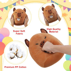 NIUBEHOHO capybara plush with greeting card included