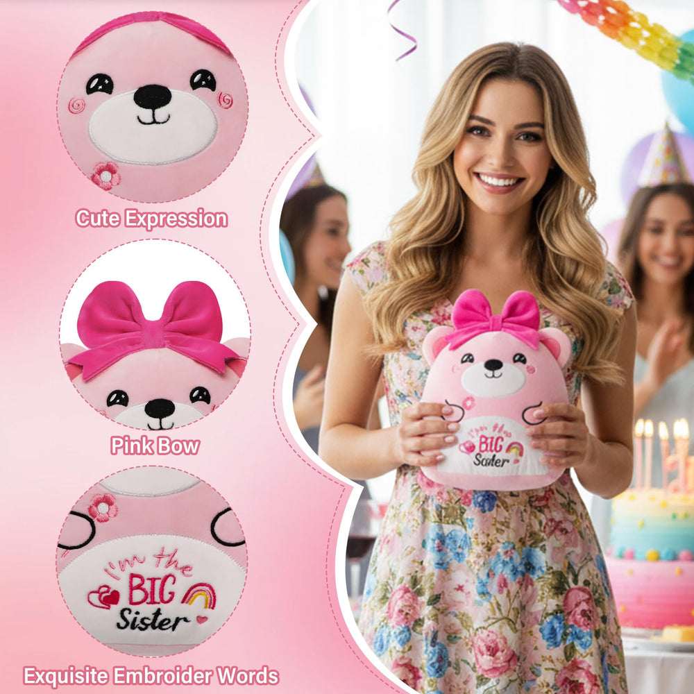 Gift-ready plush suitable for celebrating a new family milestone.