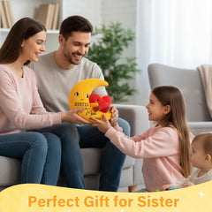 NIUBEHOHO I Love You Sister Plush includes card and tulle gift bag for gifting.