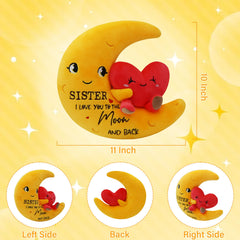 NIUBEHOHO I Love You Sister Plush uses soft PP cotton for cuddly softness.