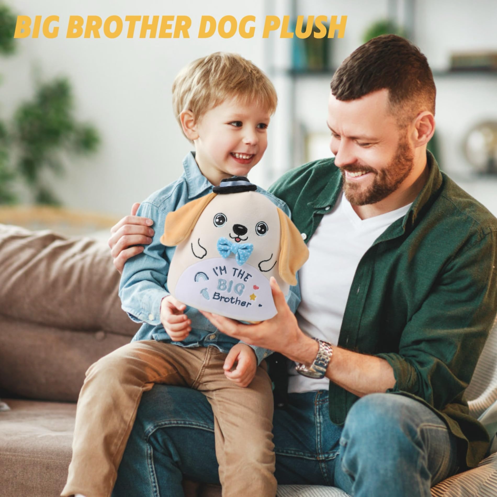 NIUBEHOHO Labrador-inspired plush face with lifelike features for gentle companionship.