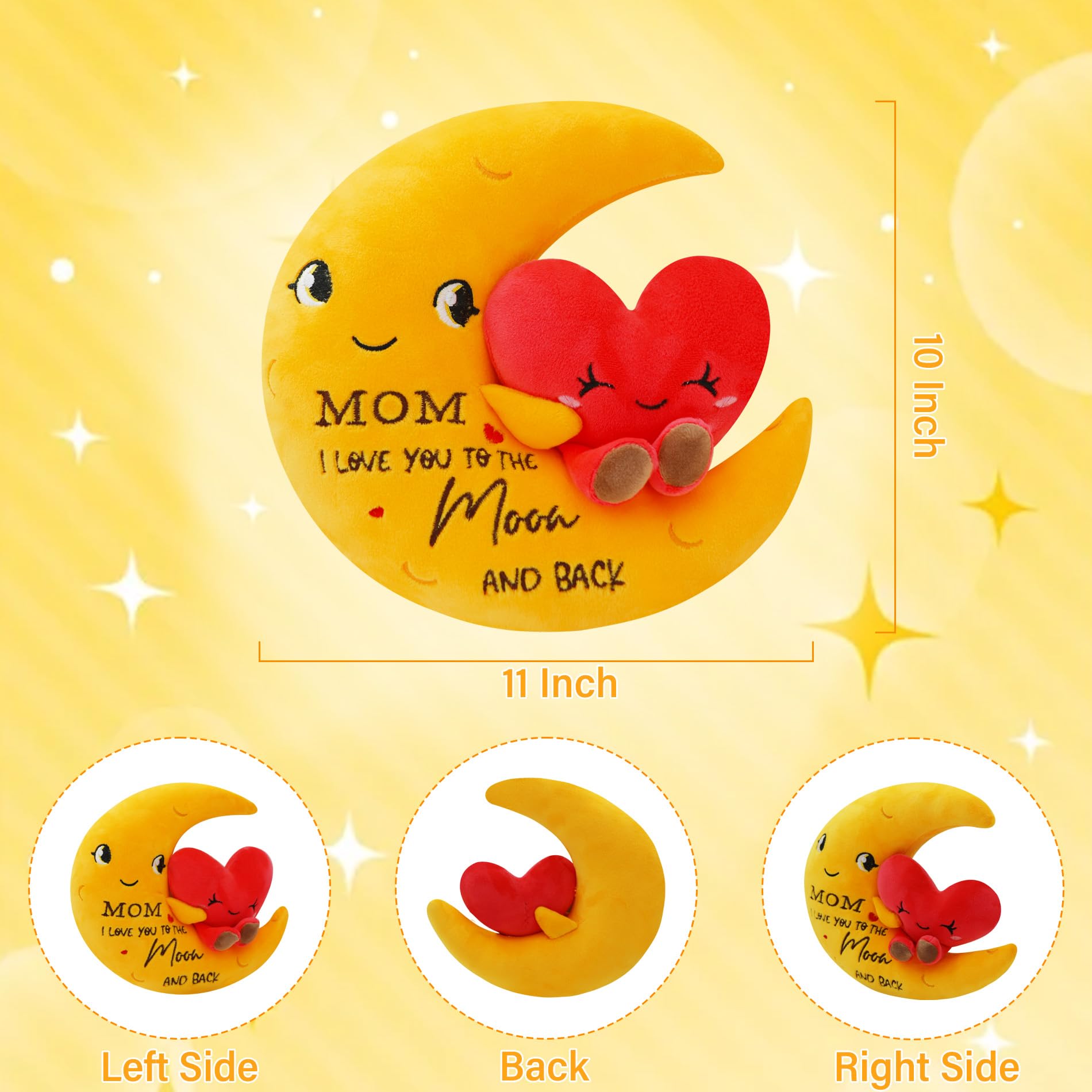 NIUBEHOHO Moon Love includes a heartfelt greeting card for thoughtful gifting