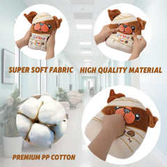 NIUBEHOHO plush bulldog face details capture lifelike charm and warmth.