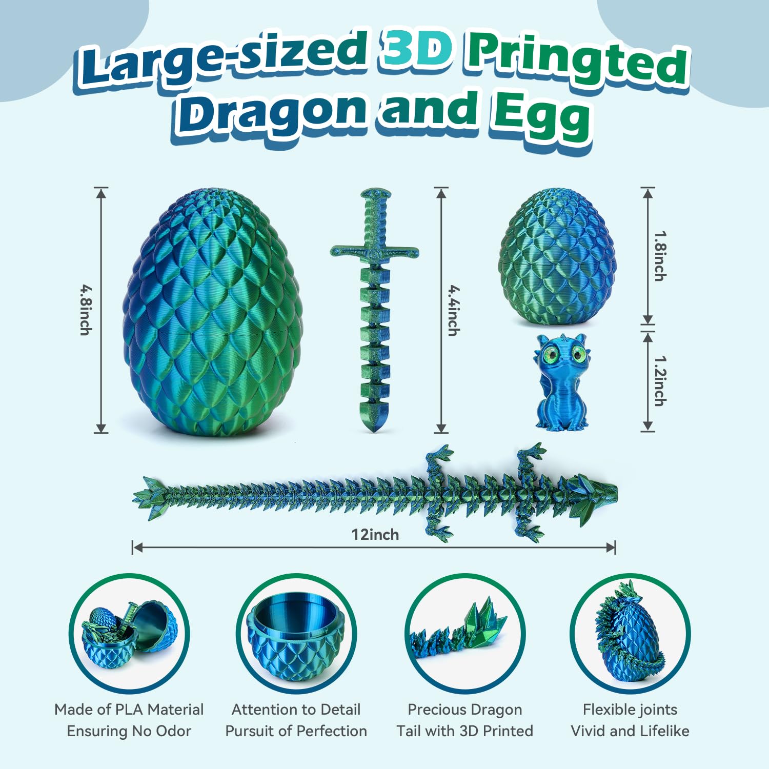 NIUCOO dragon egg makes an engaging Easter basket surprise.