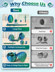 Calming design of NIUCOO dragon egg offers a tactile stress-relief experience.