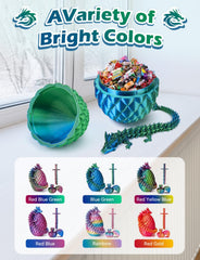 Vibrant colors on NIUCOO dragon egg add fantasy flair to your desk.