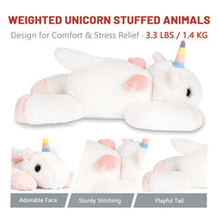 Uneven weight distribution in Niuniu Daddy unicorn plush enhances hug feel.