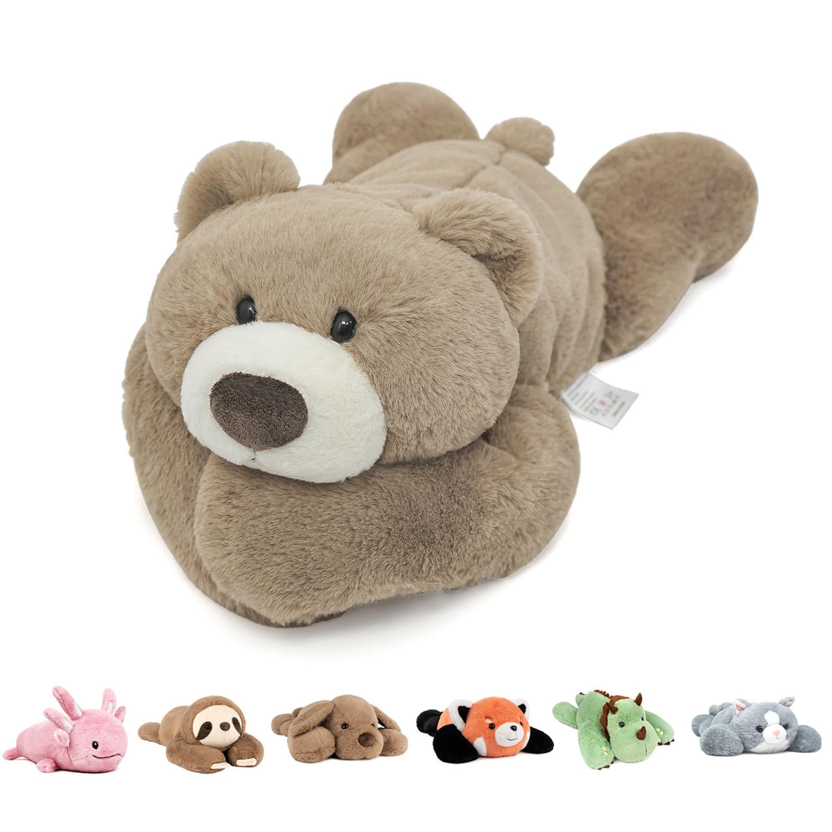 Niuniu Daddy 20-inch weighted bear front view for cozy hugs.