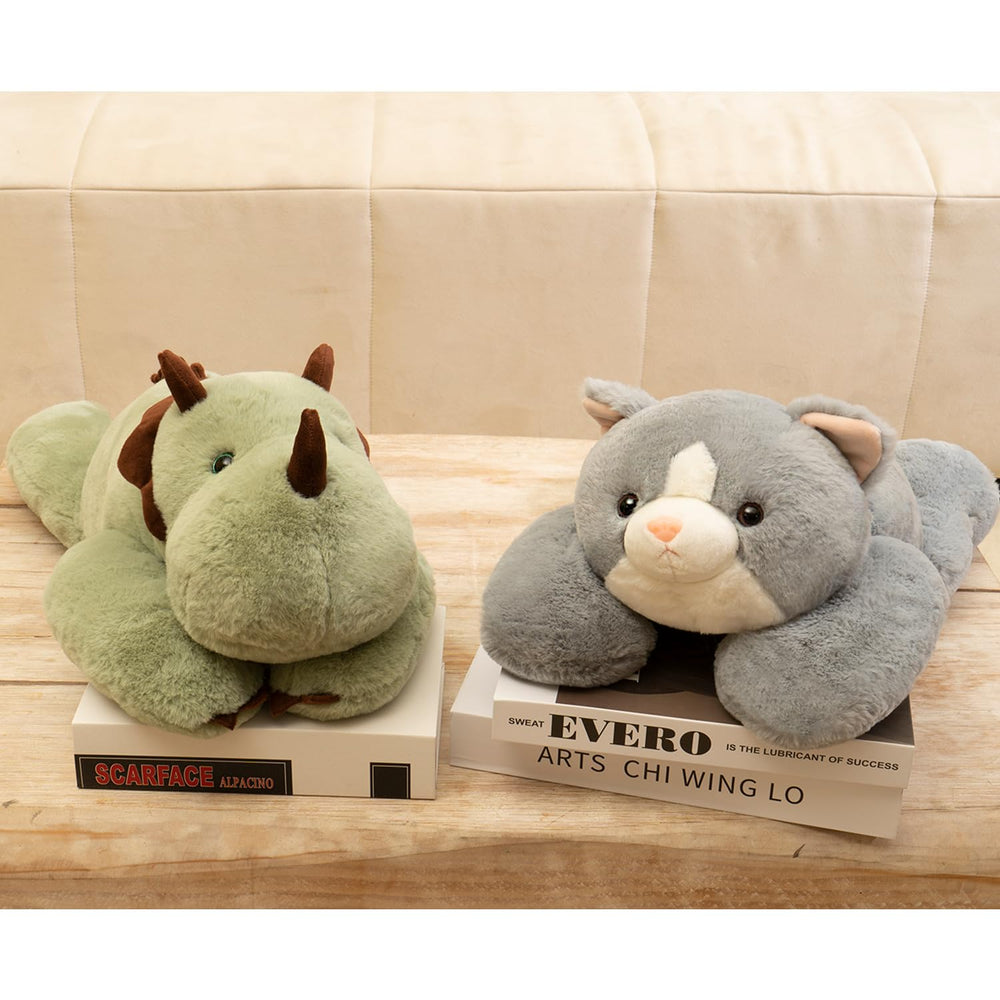 Niuniu Daddy 3.5lb dino offers a comforting sleep partner.