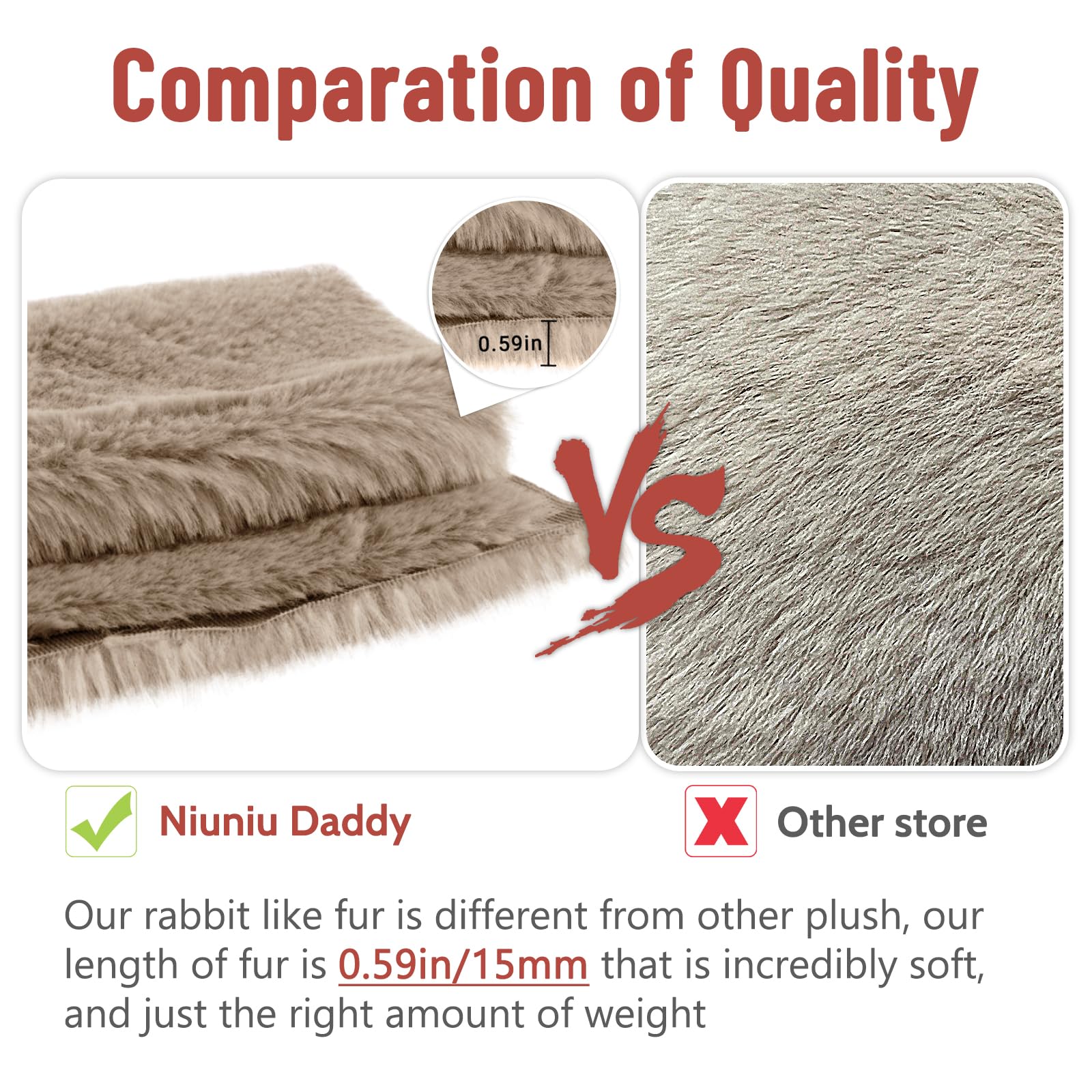 Niuniu Daddy bear offers soothing sensory experience during play.