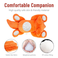 Niuniu Daddy fox weighted plush for adult relaxation after work.