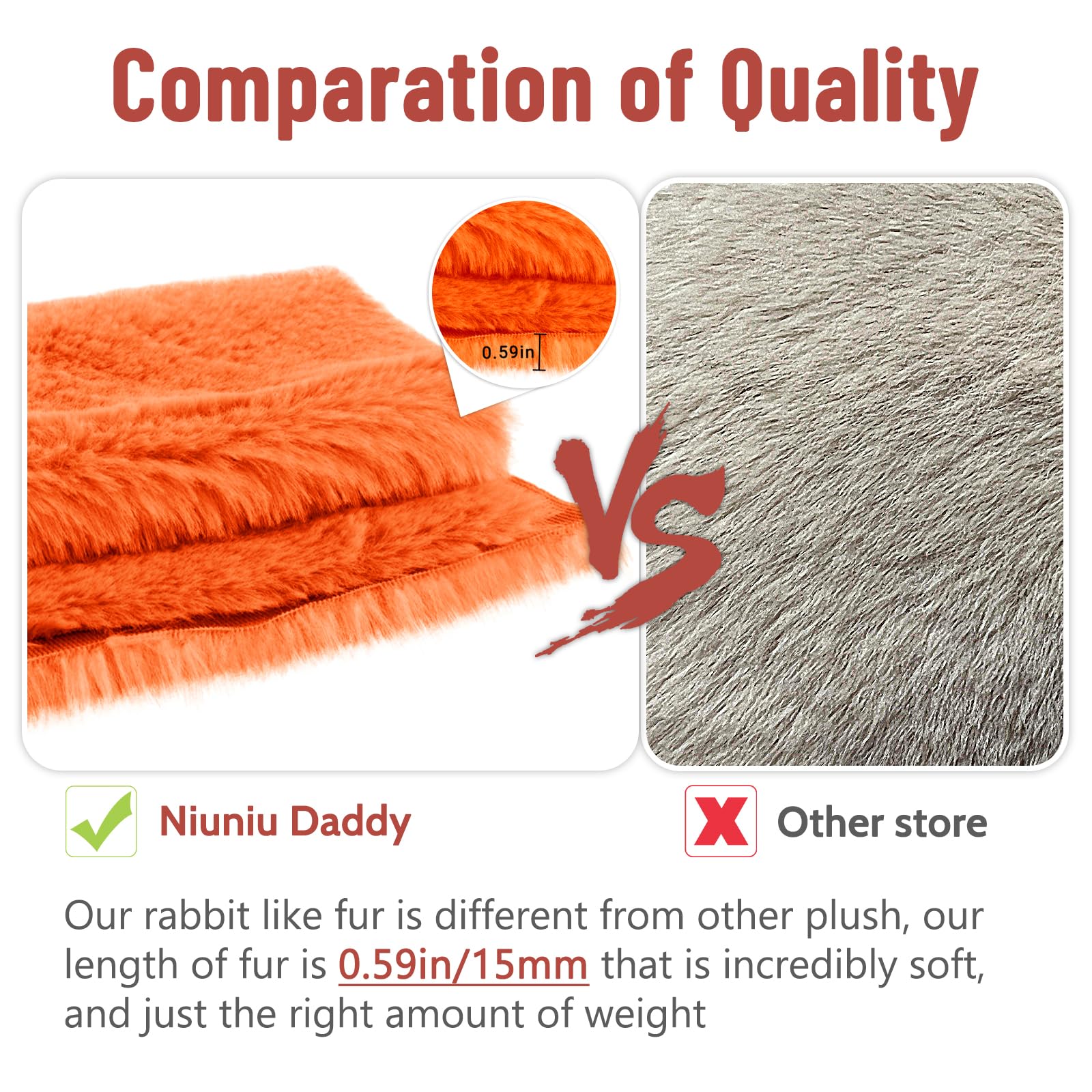 Niuniu Daddy fox weighted plush in a dorm room decor.